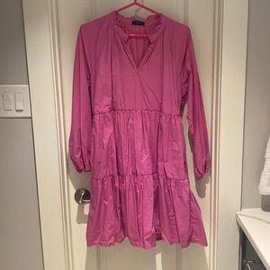 Pink long sleeve dress